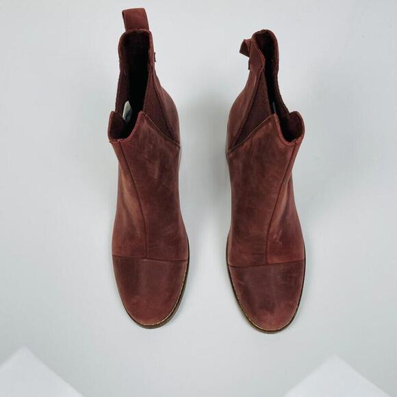 TOMS Women's Burnt Henna Leather Esme Bootie Size: 7.5 - Picture 2 of 9